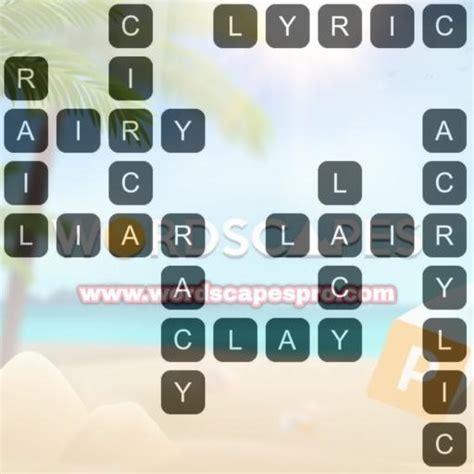 Wordscapes Level 1640, Lake 8 .